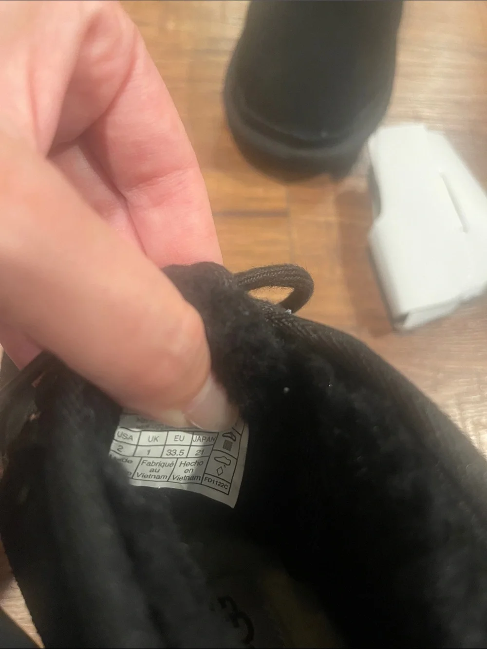 UGG Kids Black Suede Lace-Up Ankle Boots